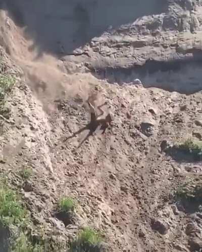 Casually grabbing his hat like everything just went right