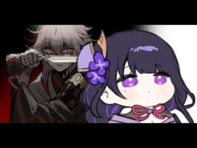 that one kazuha and baal meme but it's hot milk