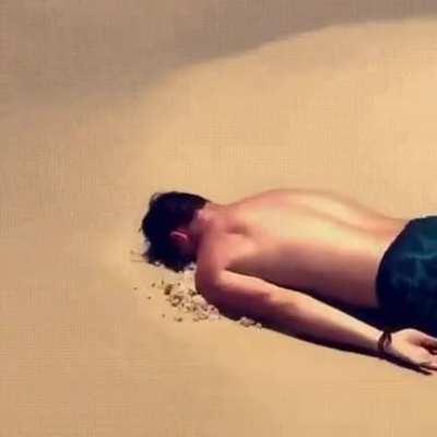 Never going to the beach again