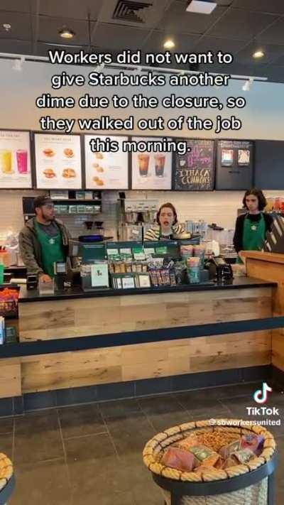 This coward star bucks ceo laxman is targeting union stores. They are desperate and scared, this wont stop the movement one bit.