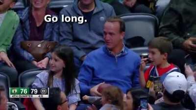 Peyton Manning can still throw the long ball.