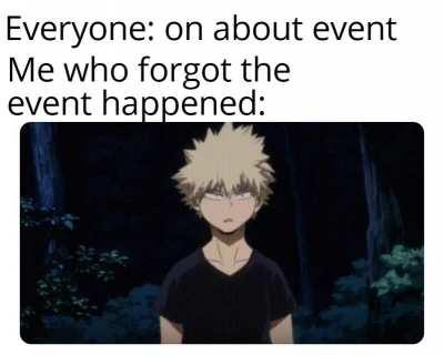 Imagine knowing about the event