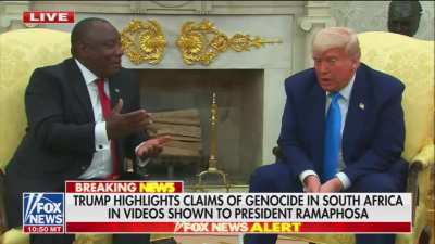 Ramaphosa: I'm sorry I don't have a plane to give you.

Trump: I wish you did. I would take it.