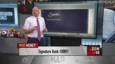 Cramer recommending Signature Bank