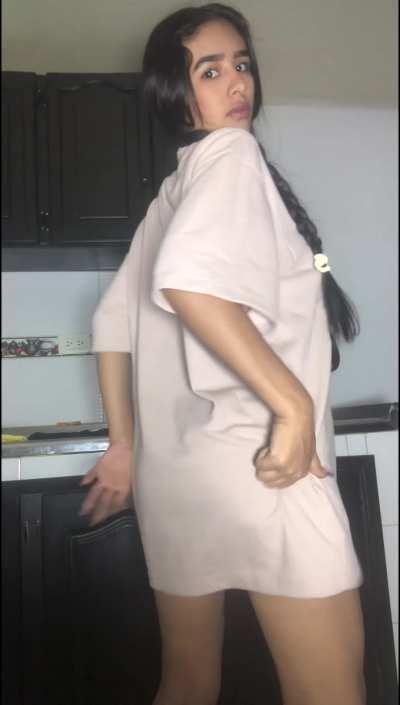 Does it look like I don't have any panties on?