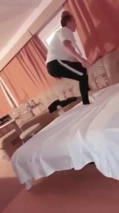 The Venus fly couch slowly begins to digest it's meal