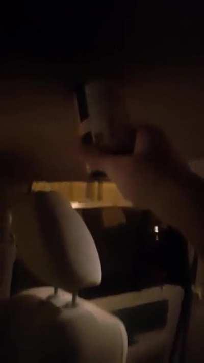 It was hot yesterday - improvised rocket launch in my truck