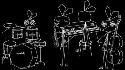 when the vib ribbon is jazz i can't think of a funny title