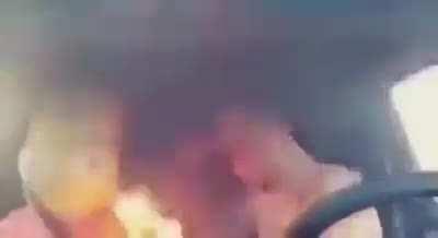 Guy enjoing too munch music with bart simpson