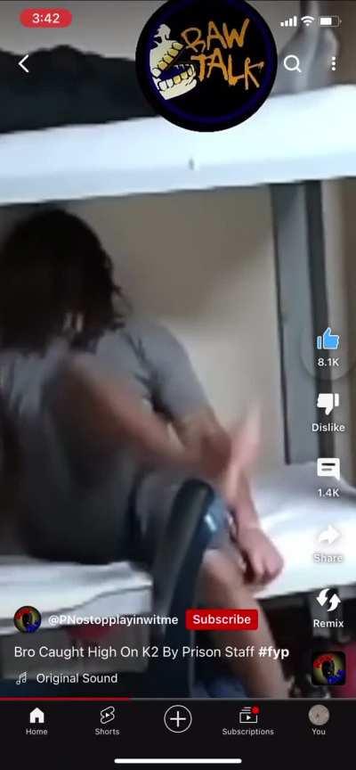 Caught taking K2 in jail