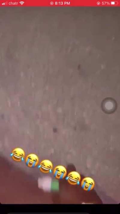 Girlfriend trying to protect her boyfriend