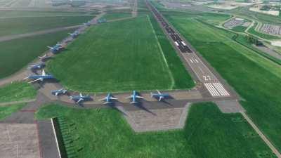 Classic pre-departure ballet at Schiphol Amsterdam