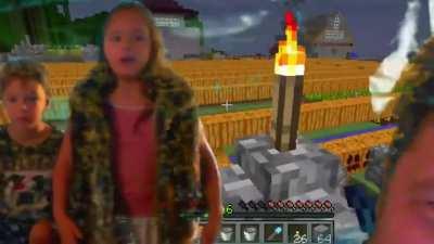 5 years ago for shits and giggles I put a green screen up and let my kids pretend to walk through my base on 2b2t --toqer