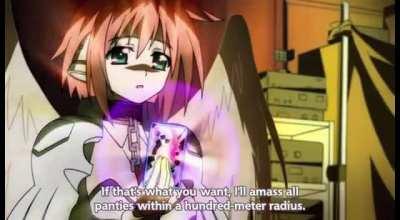 Our panties… are flying away [Sora no Otoshimono]