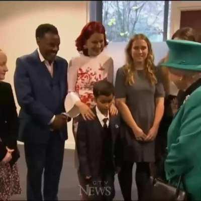 The pressure of meeting the Queen