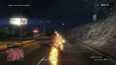 I blew up a truck and it turned me into ghostrider.