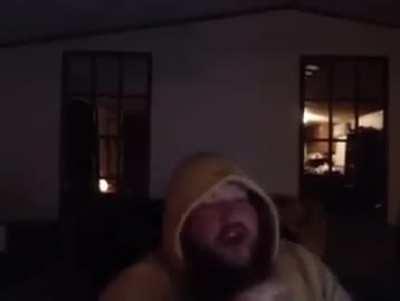 His battle cries shake the earth