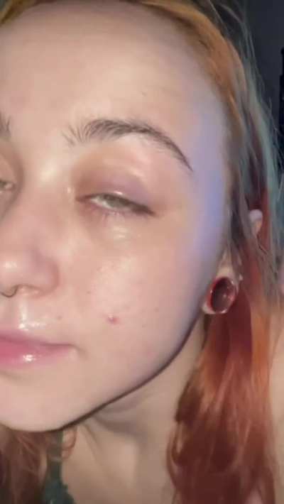 Ginger cutie smokes while sucking black cock