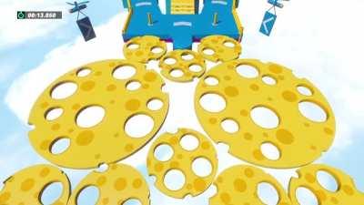 Swiss Cheese! I made a second design for a level idea using Trials Rising level editor :)