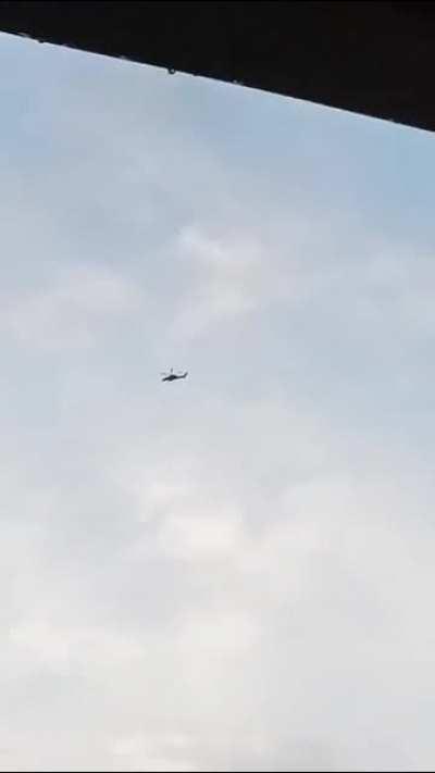 Just now two Philippine Attack Helicopters Opening Fire to Insurgents in Agusan 