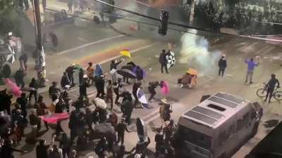 Seattle PD hit a 21 year old female directly in the chest with a stun grenade.