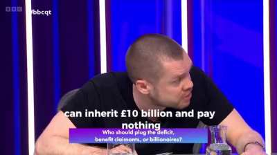 Gary Stevenson on BBC’s Question Time calling out the heavy taxation on ordinary people while the rich avoid paying their fair share