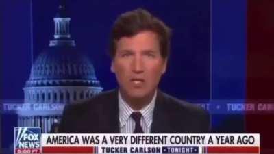 Carlson almost slipped.