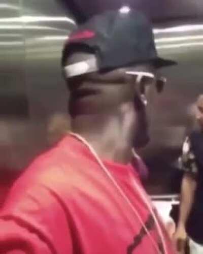 When the elevator gets stuck.