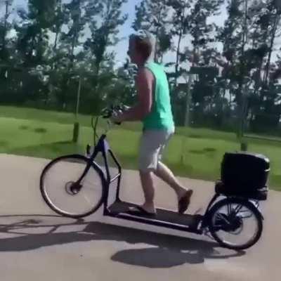 Going for a walk on your bike