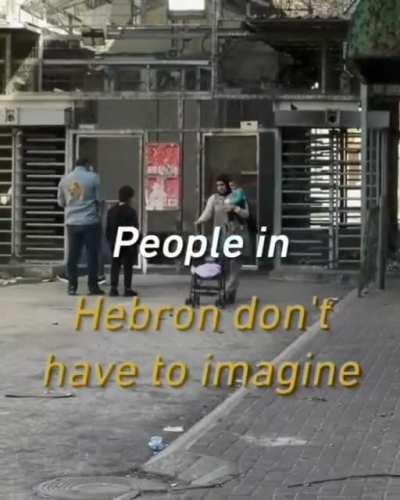 AI equipped Gun installed at checkpoint in Hebron.