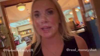 Emily Walters - Triple-Facial Cumwalk! (join The Cumwalk Crew funding to see it first!)