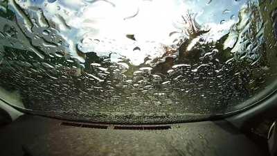 A garbage truck randomly barfed all over my car today