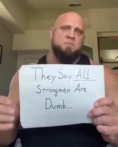 I have a message for you