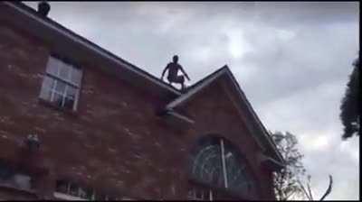 HMFT after I jump from the roof into a pool.