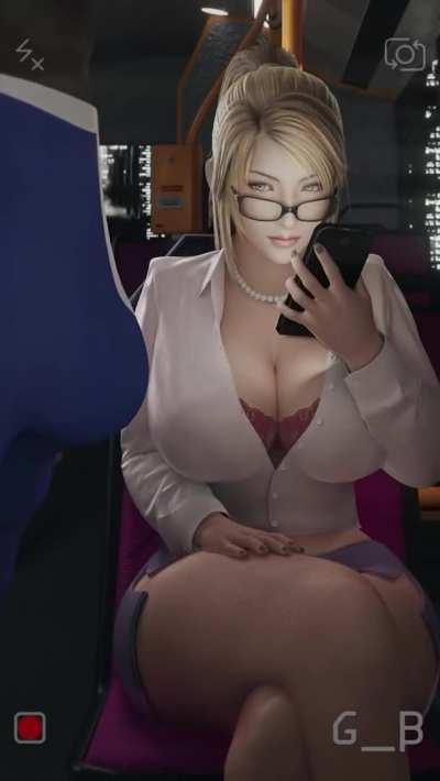 Sarah Bryant gets fucked in the bus (GeneralButch) [Virtuo Fighter]