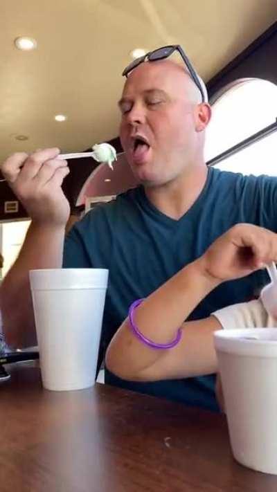 Poor guy forgot he no longer had a beard