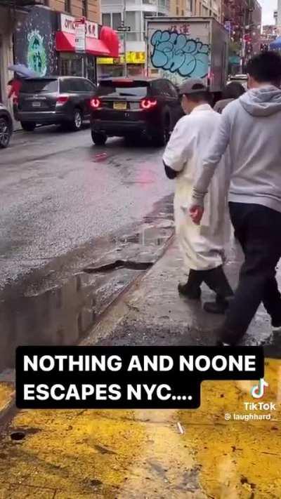 To escape in the flood