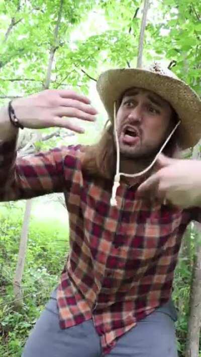 Man attacked by snapping turtle!