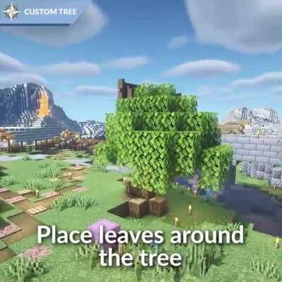 How to build a quick and easy custom trees using a sapling