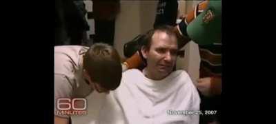 Video footage of a man's first moments of consciousness after waking up from being in a coma for 10 years