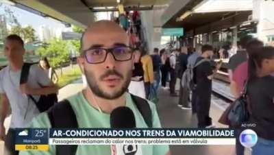 Linha 9 privatizada opera sem arcondicionado rotineiramente. A passagem é cinco reais.