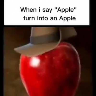 When i say apple
