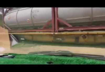 Dude's lucky the train ain't fast