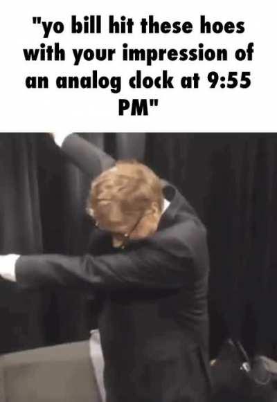 Bill Gates analog impression