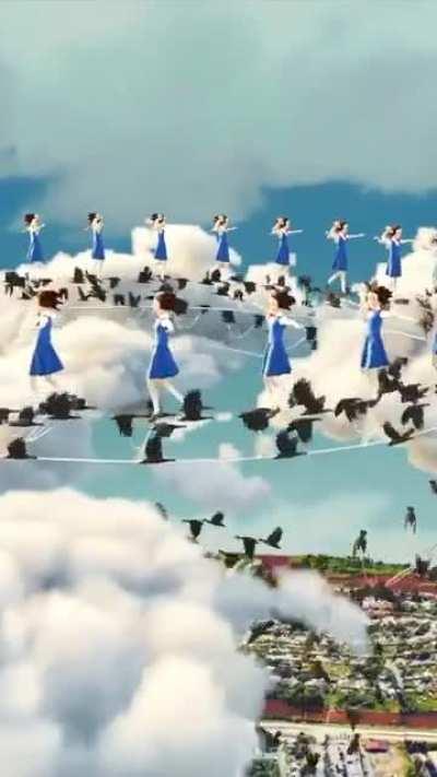 This technique called, Zoetrope... Its just like one stop motion