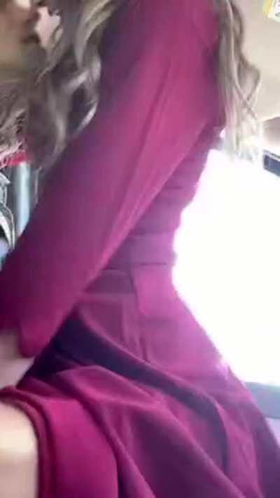 The way her body moves under her bridesmaid dress