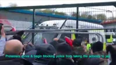 After 6 days, activists were detained at the Leicester drone factory last night. A brief overview of what happened, leading up to police suppression & house searches.