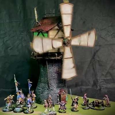 Just finished my Vermintide inspired Windmill; full video of the build and painting process in the comments!