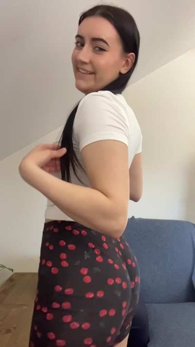 No panties under these shorts