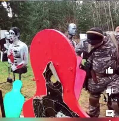 Apparently he’s training for combat situations